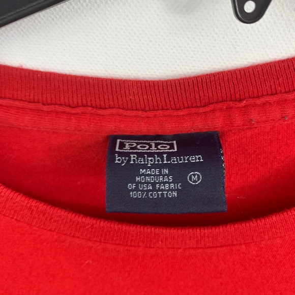 Polo by Ralph Lauren red pocket tee LS - Picture 2 of 12